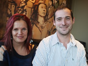 Dominika Jurek and Nicholas Vandal sit in a Toronto coffee shop on Sunday, Jan. 16, 2012.  (Veronica Henri/QMI Agency)