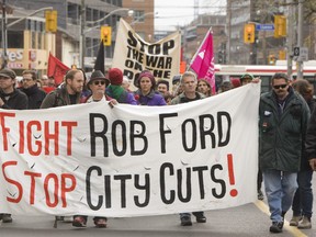 Mayor Rob Ford's proposed austerity measures have sparked stiff opposition. (QMI AGENCY PHOTO)