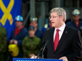 Prime Minister Stephen Harper in Edmonton on Jan. 6, 2011. (IAN KUCERAK/QMI AGENCY)