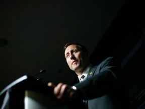 Defence Minister Peter MacKay pauses during a news conference at the National Defence headquarters in Ottawa Jan. 17, 2012. REUTERS/Chris Wattie