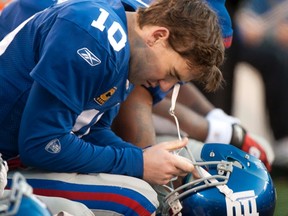 New York Giants quarterback Eli Manning. (REUTERS/Ray Stubblebine)