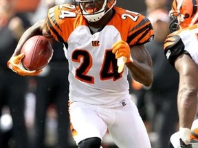 Bengals defensive back Adam "Pacman" Jones pleaded guilty to misdemeanor disorderly conduct on Wednesday, Jan. 18, 2012. (Matthew Stockman/Getty Images/AFP)