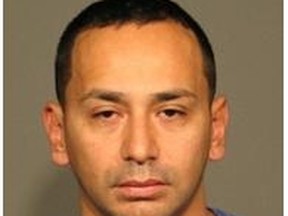 Christian Aponte, 38, was arrested on Sunday for his alleged role in the last November theft in which the unsuspecting dealer was targeted by suspects and followed from an Airport Strip coin show.