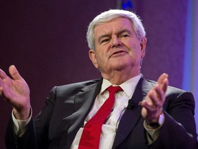 Republican presidential candidate Newt Gingrich gestures as he speaks during the Personhood USA presidential forum in Greenville, S.C., January 18, 2012. Gingrich's second wife, Marianne Ginther, is scheduled to expose details of the couple's 1999 divorce in an interview with Nightline on ABC Thursday night. REUTERS/Chris Keane