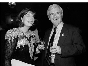 Former U.S. Speaker of the House Newt Gingrich and his wife Marianne are seen in this undated photo. (REUTERS)