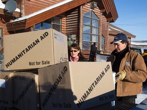 Humanitarian aid arrives in Attawapiskat last month. (Frank Gunn/Reuters files)