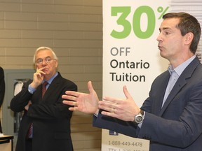 Premier Dalton McGuinty talks about his government's tuition rebate program earlier this month. (MICHAEL LEA/QMI Agency files)