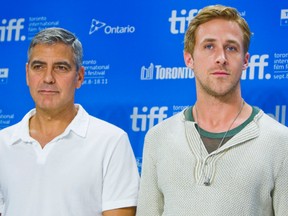 Ryan Gosling and George Clooney promoted "The Ides of March" at the Toronto International Film Festival (QMI Agency files)