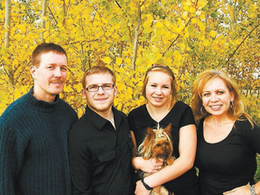 The Sobek family, (l to r, Franz, Elliot, Olivia and Laura) have enjoyed living in Brintnell. After moving several times over the last two decades, the Sobek’s don’t want to relocate.
