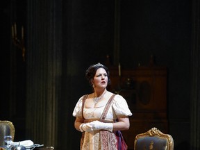 Adrianne Pieczonka is the title character in Tosca.