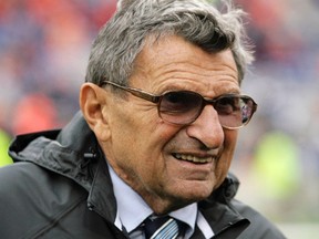 Penn State's legendary football coach, Joe Paterno, died Saturday night. He had been battling lung cancer.
(REUTERS)