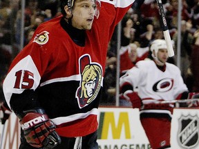 Dany Heatley, whether you like him or not, is our choice as the best left winger ever to suit up for the Senators. (File photo)