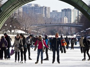 Many people enjoyed skating on the Rideau Canal Skateway on Saturday January 21,2012. (ERROL MCGIHON/THE OTTAWA SUN/QMI AGENCY).