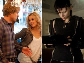 Owen Wilson and Rachel McAdams in "Midnight in Paris"; Rooney Mara in "The Girl With the Dragon Tattoo".