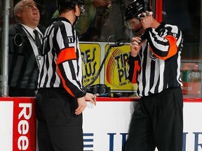 Referee Dan O'Rourke labelled Erik Karlsson a diver. (AFP FILE PHOTO)