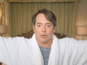 Matthew Broderick in a commercial that will run during the Super Bowl. (Handout)