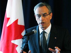 National Resources Minister Joe Oliver at a business luncheon at the Sutton Place Hotel in Toronto Friday, January 27, 2012. (Craig Robertson/QMI Agency)