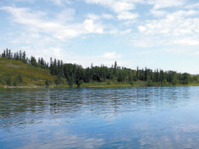 The North Saskatchewan River.