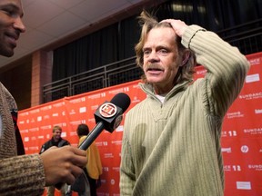 Cast member William H. Macy talks to the media before the screening of the film "The Surrogate" during the Sundance Film Festival in Park City, Utah January 23, 2012. (REUTERS/Jim Urquhart)