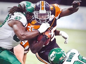 Martell Mallett was the CFL's top rookie in 2009 when he rushed for 1,280 yards and six touchdowns with the Lions. (Carmine Marinelli/QMI Agency/Files)