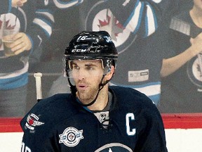 ‘Enough has been said and we want to dig ourselves out of this hole,’ says Jets captain Andrew Ladd. (MARIANNE HELM/Getty Images-AFP files)