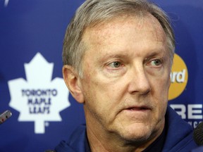 Only four men will have coached more NHL games than Ron Wilson after Tuesday's Leafs' game in Pittsburgh. He's currently tied for fifth spot in the record books with Iron Mike Keenan. (MIKE PEAKE/ Toronto Sun)