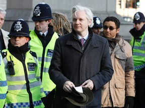 WikiLeaks founder Julian Assange arrives at the Supreme Court in London February 1, 2012. (REUTERS/Stefan Wermuth)