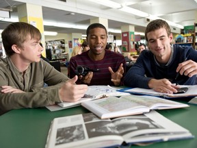 Michael B. Jordan, Dane DeHaan and Alex Russell in "Chronicle."