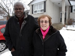 Rita Brown and her husband Seun Oyinsan are pictured outside of their Newmarket home in this December 31, 2011 file photo. (DAVE ABEL/QMI Agency Files)