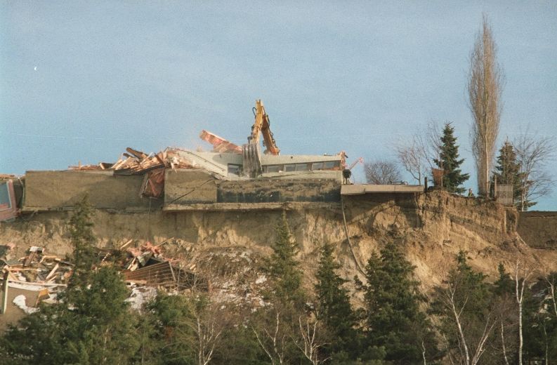 Fees waived for three homes that slid into river valley Edmonton Sun