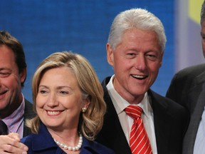Hillary Clinton and Bill Clinton are one couple that has faced down infidelity in the public eye, and stayed together. (WENN.com)