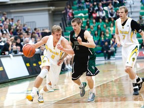 Jordan Baker says the Bears’ loss at the hands of the Calgary Dinos last weeekend was a wakeup call. (Uwe Welz, courtesy University of Alberta)