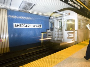 A recent poll shows a majority of Toronto residents want a subway extension on Sheppard Ave. E., not a subway. (Toronto Sun files)