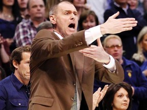 Mavs head coach Rick Carlisle (pictured), along with owner Mark Cuban, were fined by the NBA on Friday, Feb. 3, 2012. (REUTERS/Mike Stone)
