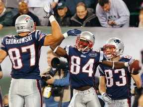 Rob Gronkowski, Deion Branch and Wes Welker are only three of the weapons at Tom Bray's disposal. (Reuters)