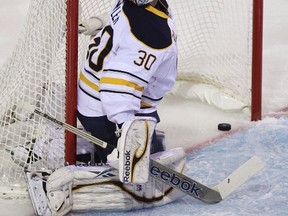 Buffalo Sabres goalie Ryan Miller. REUTERS/Christinne Muschi