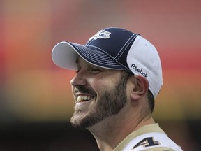 Newly re-signed quarterback Buck Pierce said criticisms from Winnipeg Blue Bombers fans ‘comes with the territory’ of being in the spotlight. (ANDRE FORGET/QMI Agency files)