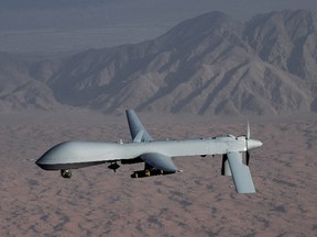 Undated handout image courtesy of the U.S. Air Force shows a MQ-1 Predator unmanned aircraft. (REUTERS/U.S. Air Force Handout)