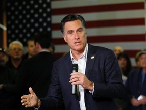 Republican presidential candidate and former Massachusetts Governor Mitt Romney speaks during a campaign stop at Western Nevada Supply Company in Sparks, Nevada February 3, 2012.  REUTERS/Brian Snyder
