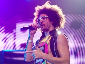 LMFAO frontman RedFoo was almost too hot to handle at Rexall Place Monday night. (CODIE MCLACHLAN