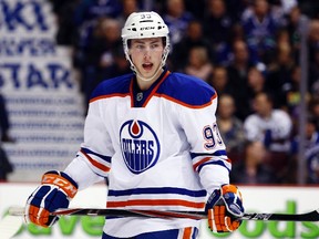 Ryan Nugent-Hopkins, out of the Oilers lineup since early January with a shoulder injury, returned to the lineup Saturday against the Detroit Red Wings. Despite his absence, Nugent-Hopkins still leads all NHL rookies in scoring.