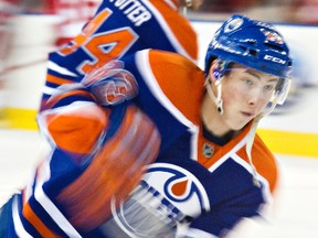 Ryan Nugent-Hopkins returned to the Oilers lineup Saturday night against the Detroit Red Wings.