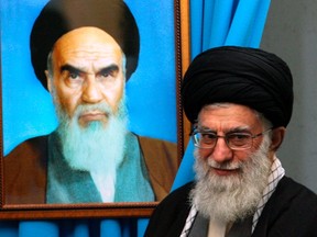 Iran's supreme leader Ayatollah Ali Khamenei attends Friday prayers at Tehran University February 3, 2012. Ayatollah Ali Khamenei said on Friday the Islamic Republic would not yield to international pressure to abandon its nuclear course, threatening retaliation for sanctions aimed at Iran's oil exports. (REUTERS/khamenei.ir/Handout)