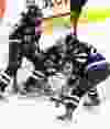 Winnipeg Jets RW Chris Thorburn (22) and Winnipeg Jets defenceman Dustin Byfuglien help Winnipeg Jets goaltender Ondrej Pavelec keep the puck out during NHL action last season. A chance to get on the waiting list for Jets season tickets occurs on Friday. (JASON HALSTEAD/WINNIPEG SUN FILES)