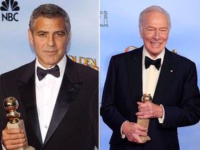 George Clooney and Christopher Plummer (WENN.COM, Reuters files)
