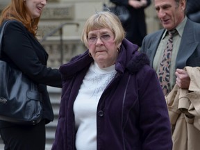 Carole Schofield,  photographed on Friday, Feb10, 2012 leaving the Osggode Hall courts after a new trial was ordered for her husband on two sexual offences. ( Alex Consiglio/Toronto Sun)