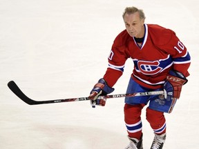 Canadiens great Guy Lafleur goes for a skate during a 2010 charity game in Montreal. Sun hockey columnist Mike Zeisberger rates Lafleur as one of the Habs' top 5 players ever and says not a single Leaf in history could crack that list. (QMI AGENCY)