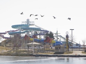 A $750,000 waterslide built at Ontario Place in the last year now will likely never be used after the provincial government announced it was closing the amusement park down. (JACK BOLAND/Toronto Sun)