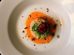 Fresh roasted beet and goat cheese stuffed homemade ravioli. (QMI AGENCY)