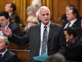 Minister of Public Safety Vic Toews speaks during Question Period in the House of Commons on Parliament Hill in Ottawa, February 13, 2012. (REUTERS/Patrick Doyle)